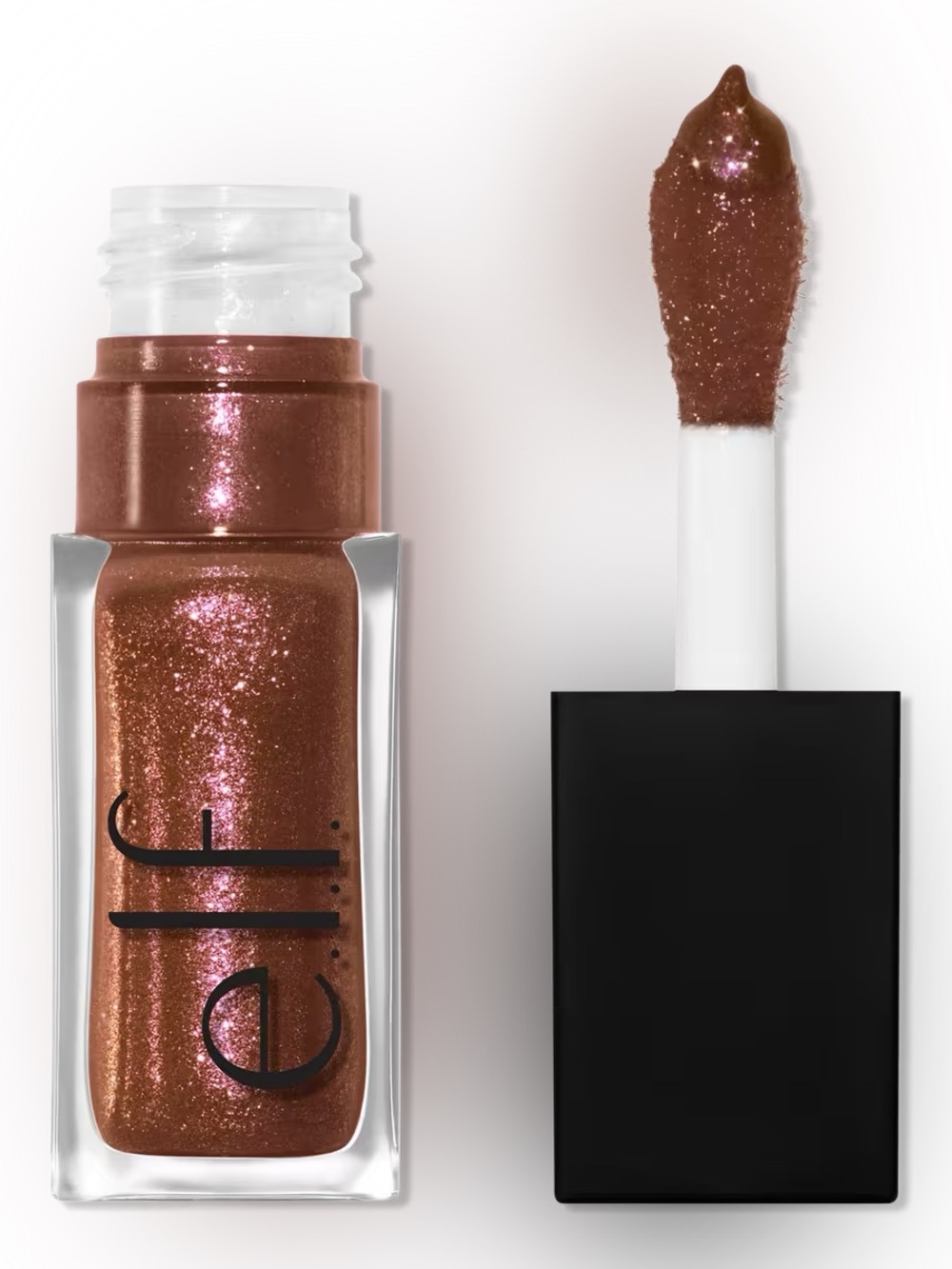 e.l.f. Glow Reviver Lip Oil Glimmer - Chocoluxe, NEW